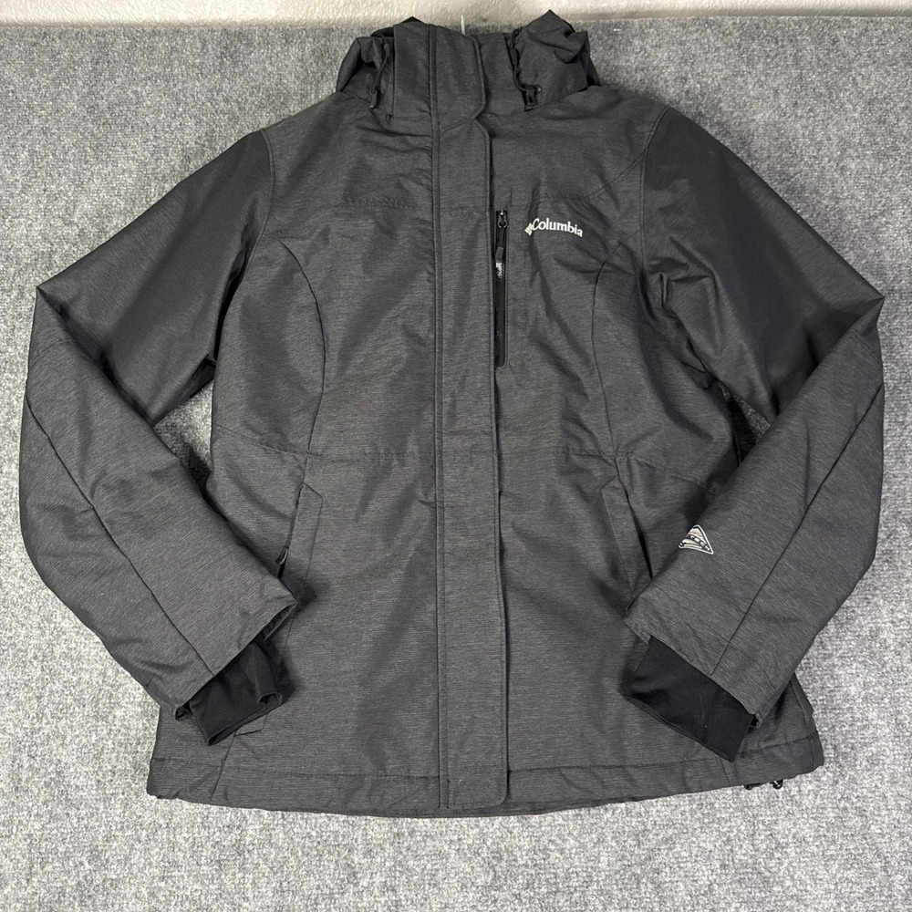 Columbia Alpine Action Ski Jacket Womens S Omni Heat Gray Waterproof Insulated